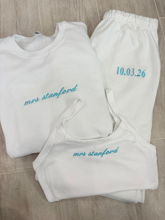 Sweatshirt, tank and sweatpants BUNDLE