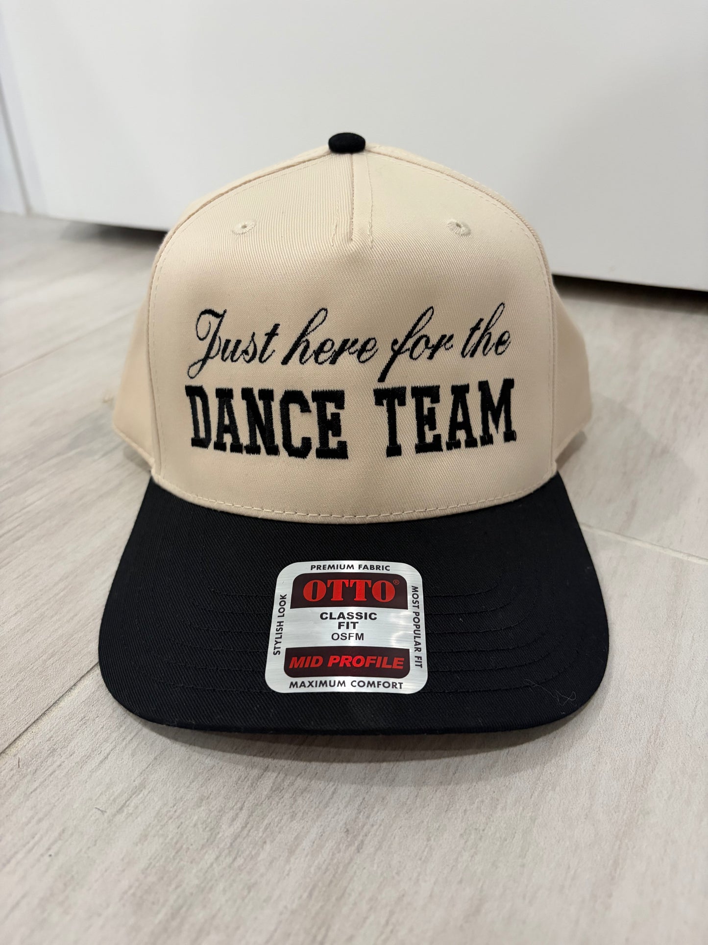 Just here for (text) trucker hat